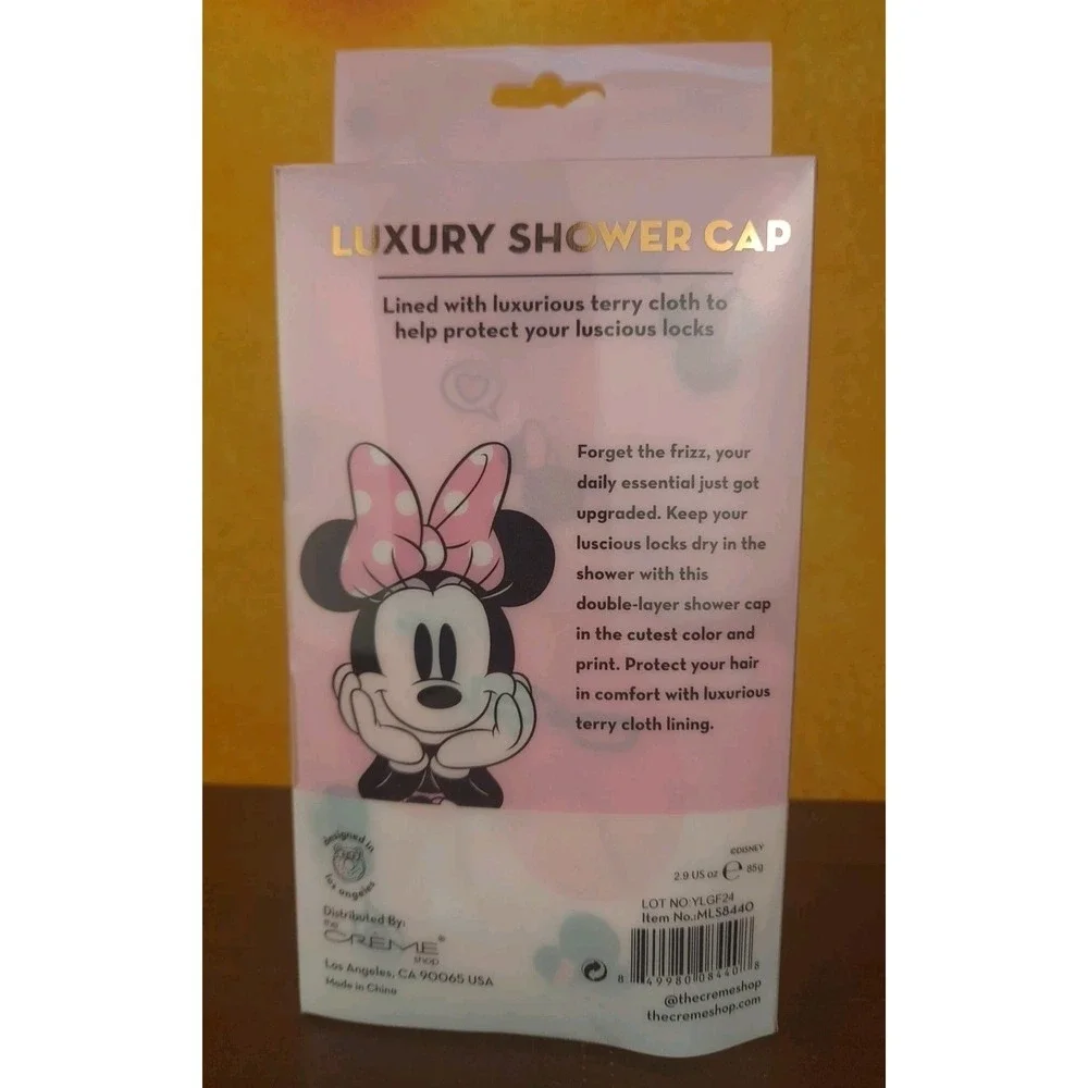The Creme Shop x Disney Minnie Mouse LUXURY SHOWER‎ CAP Satin Exterior Oversized